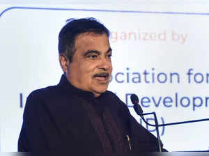 Nagpur: Union Minister for Road Transport and Highways Nitin Gadkari addresses d...