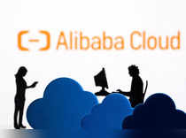 Illustration shows Alibaba Cloud service logo