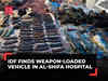 Israel-Hamas war: IDF discovers booby-trapped car with huge weapons cache in Al-Shifa Hospital