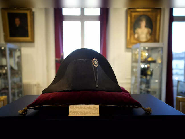 One of Napoleon's signature bicorne hats on auction in France could fetch upwards of $650,000
