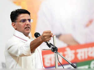 **EDS: IMAGE VIA @SachinPilot** Tonk: Congress leader Sachin Pilot addresses par...