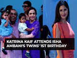 Katrina Kaif attends Isha Ambani's twins Aadiya, Krishna's 1st Birthday, watch!