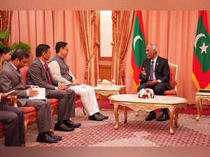 Maldives President Muizzu meets Rijiju, 'formally requests' India to withdraw military personnel from island nation