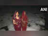 Delhi: Devotees stand in knee-deep toxic foam in Yamuna for Chhath Puja