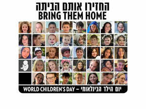 Israel shares pictures of over 30 children held hostage by Hamas on World Children's Day,  demands international community's help