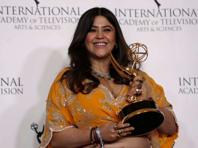 Ektaa Kapoor, founder of Balaji Telefilms, makes history as the first Indian woman to win the International Emmy Directorate Award.