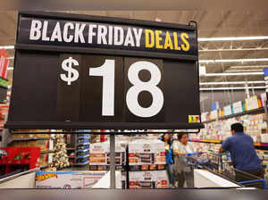 People shop ahead of Black Friday at a Walmart Supercenter on November 14, 2023 in Burbank, California.