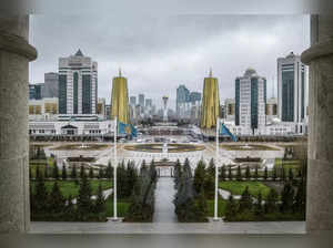 A general view of downtown in Astana