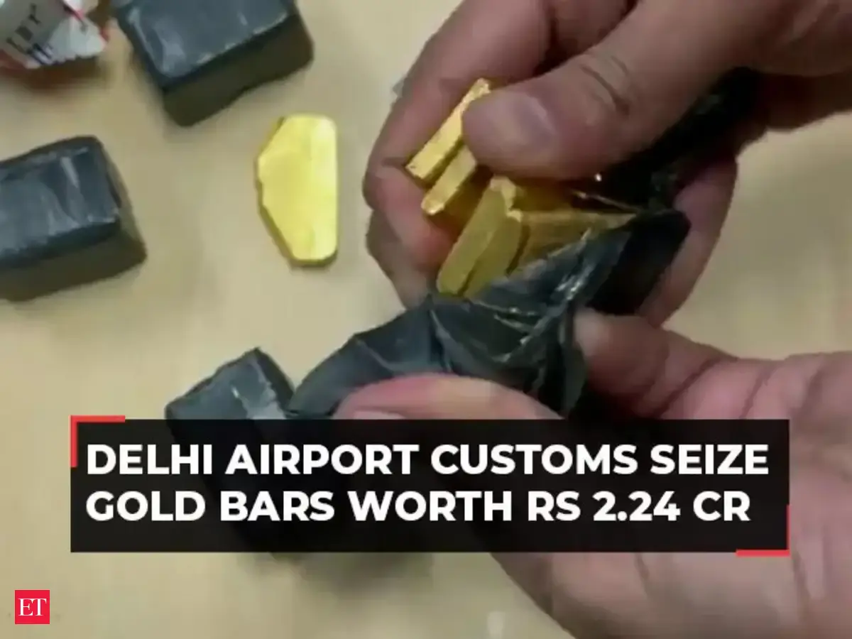 Delhi Airport Customs seize gold bars worth over Rs 2 Cr from Indian ...