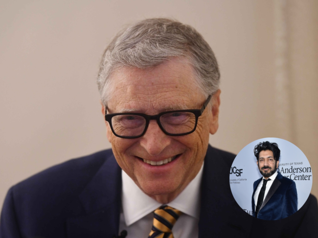 ​Microsoft founder Bill Gates & 'The Song of the Cell' author Siddhartha Mukherjee​.