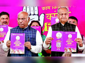 Congress Promises MSP Law, 10L Jobs, Vidhan Parishad in Rajasthan