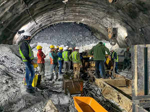 Uttarkashi tunnel collapse site