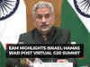 Virtual G20 Summit: 'Situation in West Asia has deteriorated dramatically', says EAM Jaishankar
