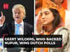 Geert Wilders, the far-right leader who backed Nupur Sharma, set to become next Netherlands PM