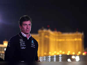 Mercedes GP Executive Director Toto Wolff walks in the Paddock during previews ahead of the F1 Grand Prix of Las Vegas at Las Vegas Strip Circuit on November 15, 2023 in Las Vegas, Nevada.