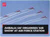 Haryana: IAF's Suryakiran Aerobatic Team organises 'Air show' on Platinum Jubilee Celebration of SQN 5