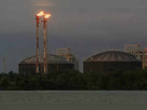 FILE PHOTO: The installations of liquified natural gas producer Atlantic LNG are pictured in Point Fortin