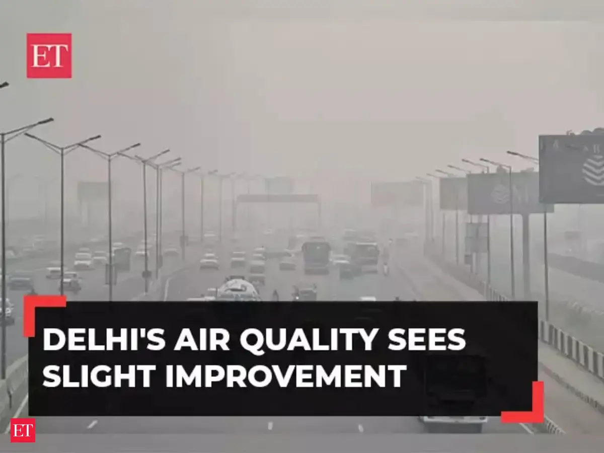 Delhi air quality: Delhi air quality sees slight improvement, dips to ...