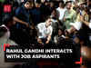 Telangana elections 2023: Rahul Gandhi interacts with job aspirants in Hyderabad