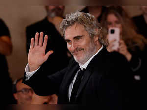 US actor Joaquin Phoenix poses for a photocall of the movie Napoleon, in Madrid on November 20, 2023.