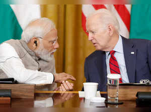 FILE PHOTO: U.S. President Biden and India's Prime Minister Modi meet with senior officials and CEOs of American and Indian companies, in Washington