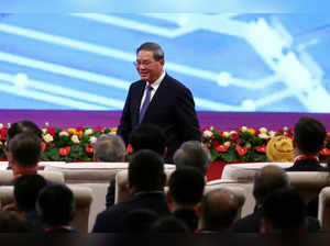 Chinese Premier Li Qiang speaks at the China International Supply Chain Expo in Beijing