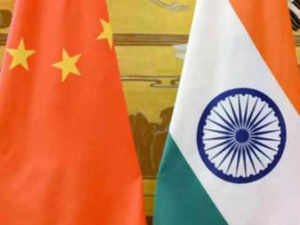 india china flag image