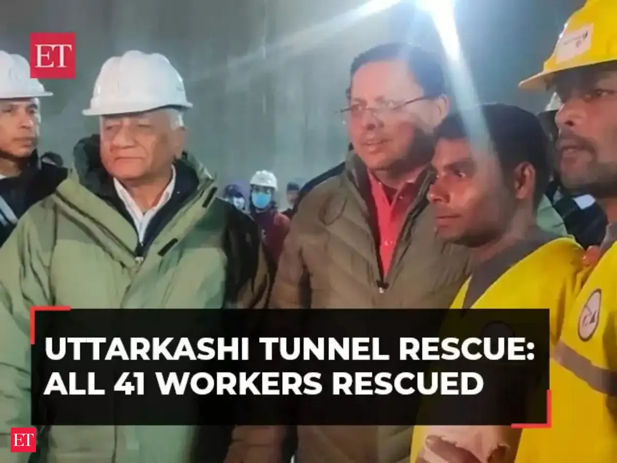 Uttarkashi tunnel rescue: All 41 trapped workers rescued after 17 days ...