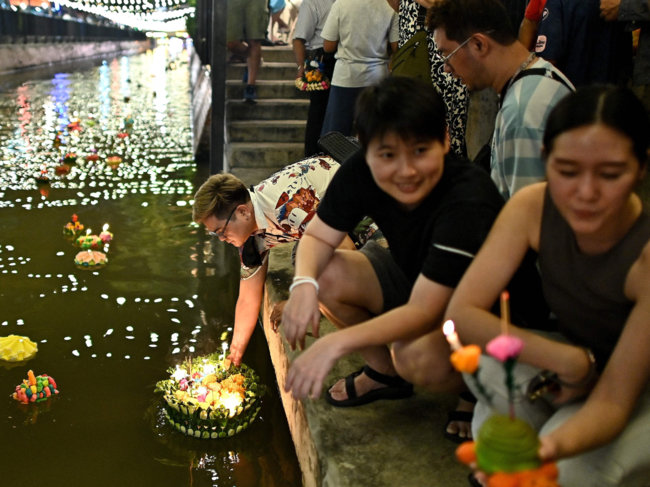 Thai children have given an eco-friendly twist to the ancient Loy Krathong festival by crafting virtual rafts, known as 'krathongs,' and sending them down digital rivers.