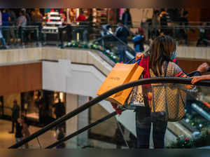 People shop in The Galleria mall during Black Friday on November 26, 2021 in Houston, Texas.