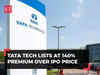 Tata Technologies IPO listing: Shares debut at 140% premium over issue price