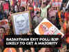 Rajasthan Exit Poll Results 2023: BJP likely to get a majority with 118 seats; Congress may bag 64