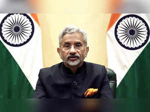 New Delhi, Nov 24 (ANI): External Affairs Minister S Jaishankar delivers remarks...