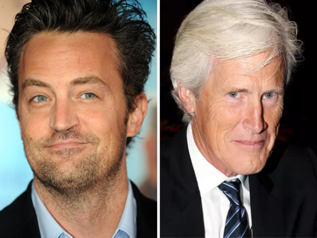 Matthew Perry and his stepfather Keith Morrison.