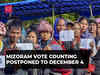 Election Commission changes counting date for Mizoram assembly polls to December 4