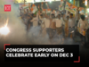 Assembly Elections 2023: Congress workers burst firecrackers as counting begins in four states across India