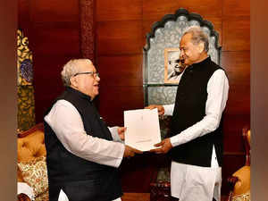 Rajasthan CM Gehlot hands over resignation letter to Governor