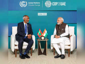 **EDS: IMAGE VIA PMO** Dubai: Prime Minister Narendra Modi in a meeting with Pre...