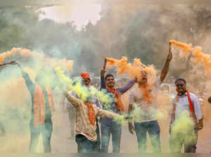 BJP workers celebrate