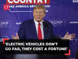 Trump on electric vehicles: 'They don’t go far, they cost a fortune'
