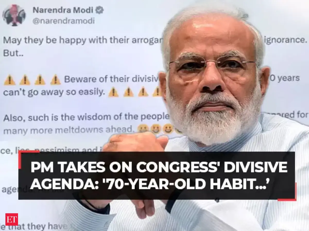 PM Modi's sharp jibe at Congress' 'ignorant Hindu' stance: '70-year-old ...