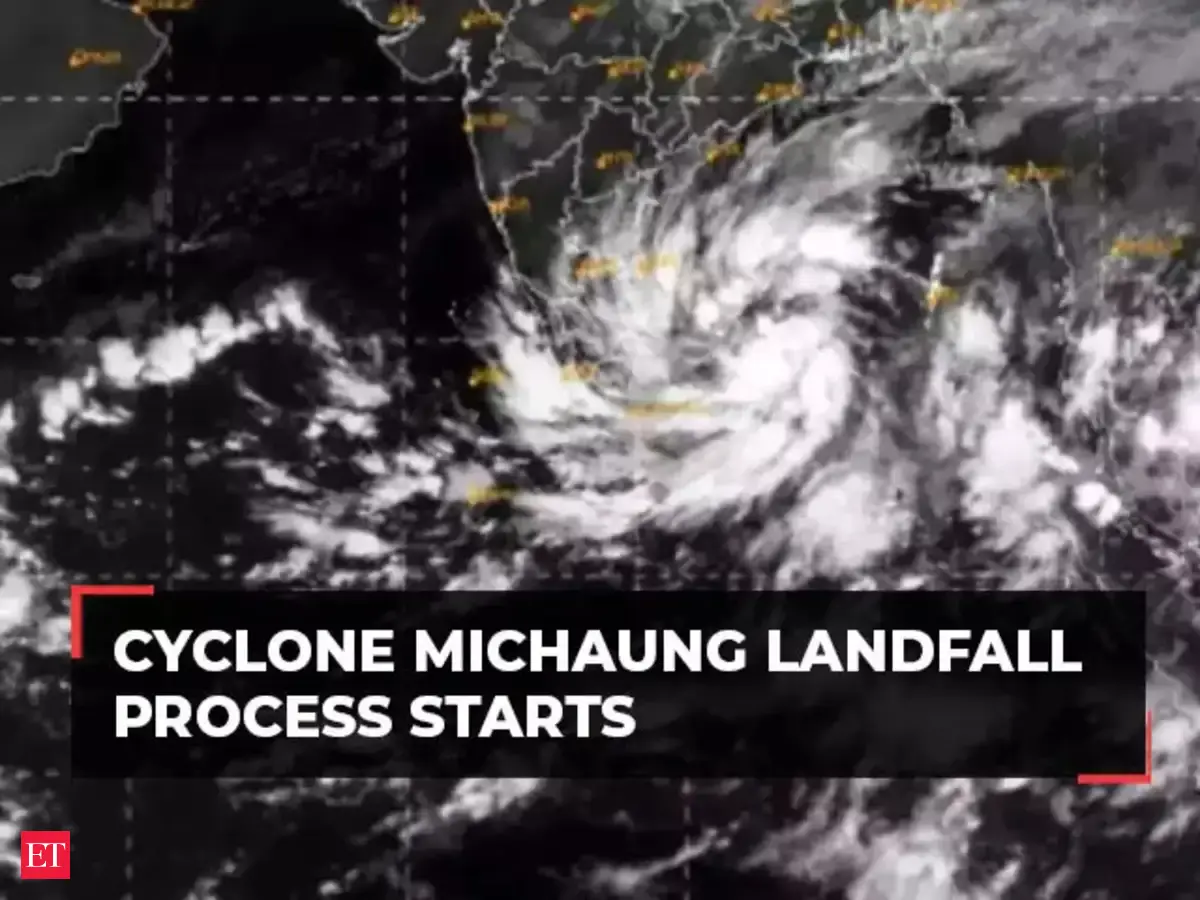 Cyclone Michaung landfall process starts near South Andhra coast ...
