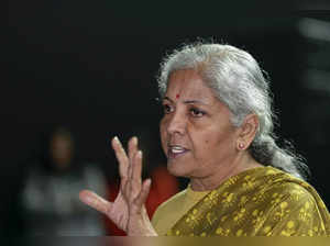 New Delhi: Finance Minister Nirmala Sitharaman during the inauguration of the Di...