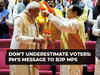 PM Modi's message to BJP MPs: Collective victory, not individual's win