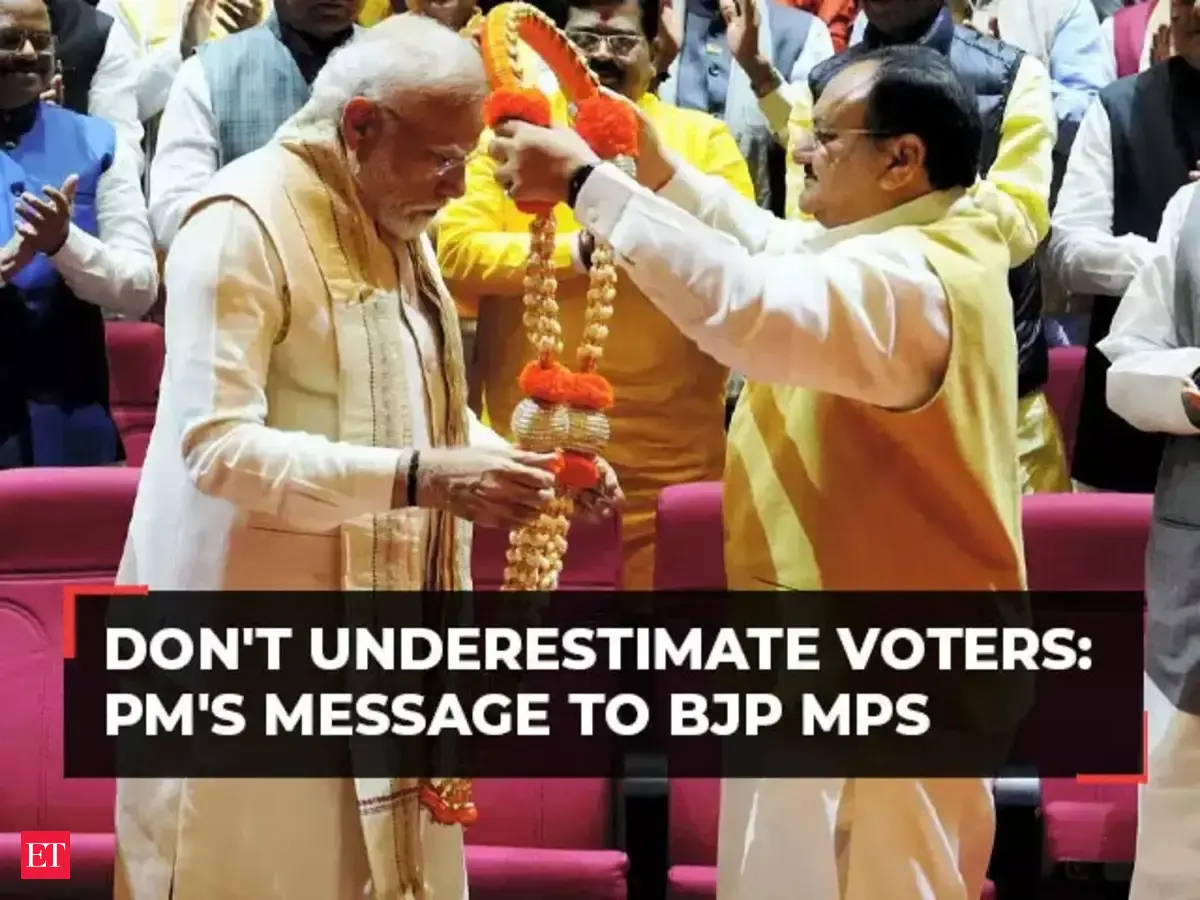 PM Modi's message to BJP MPs: Collective victory, not individual's win ...