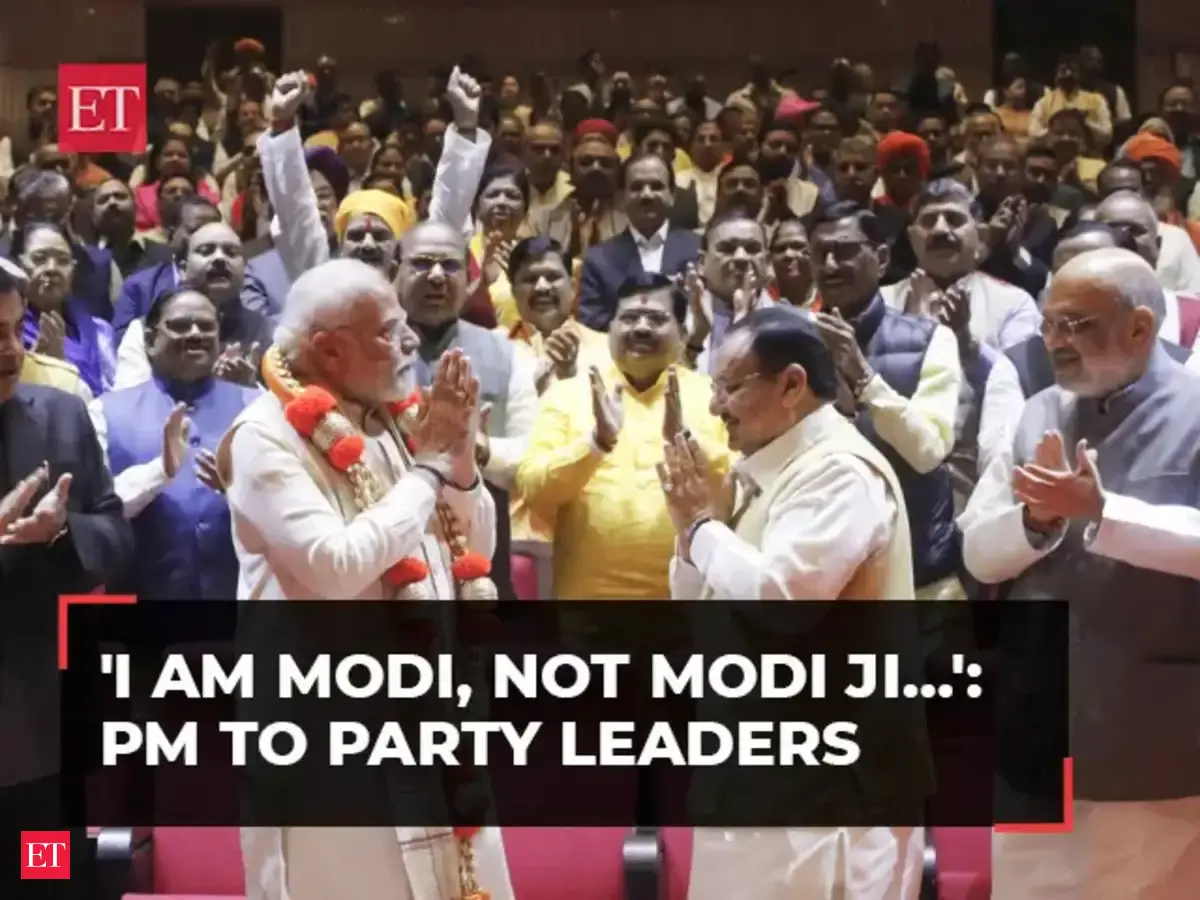 'I am Modi, not Modi ji…': PM to party leaders at BJP Parliamentary ...