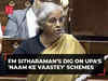 Watch: FM Nirmala Sitharaman compares UPA's 'naam ke vaastey' schemes to PM Modi's schemes