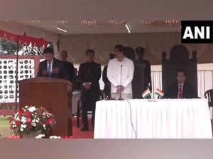 ZPM cabinet sworn in Mizoram at Raj Bhavan complex
