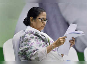 Kolkata: West Bengal Chief Minister and TMC supremo Mamata Banerjee during a par...