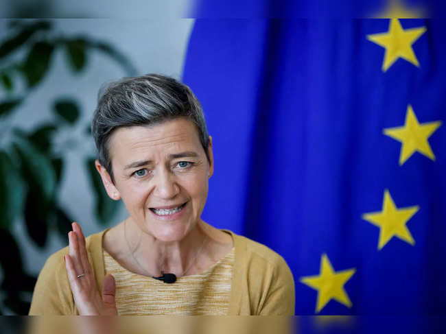 FILE PHOTO: Interview of EU antitrust chief Margrethe Vestager